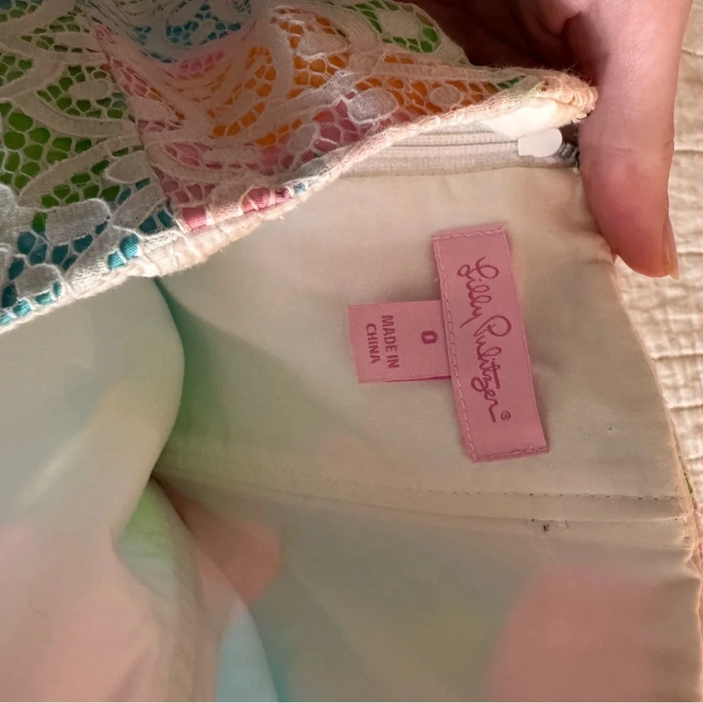 Lilly Pulitzer Lottie strapless lace dress - Picture 3 of 3